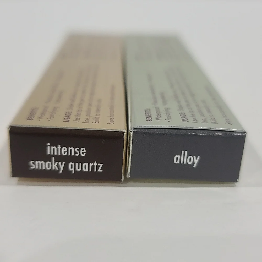 1/2 PRICE! ✅ 2 x INTENSE SMOKY QUARTZ + ALLOY Stay All Day WP Liquid Eyeliners